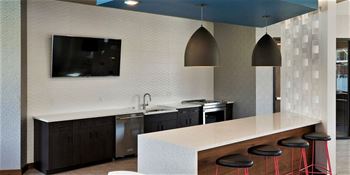 View of party room kitchen